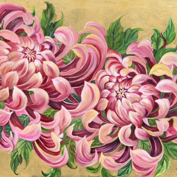 Vibrant floral painting by Tandy Pengelly Wildlife Artist