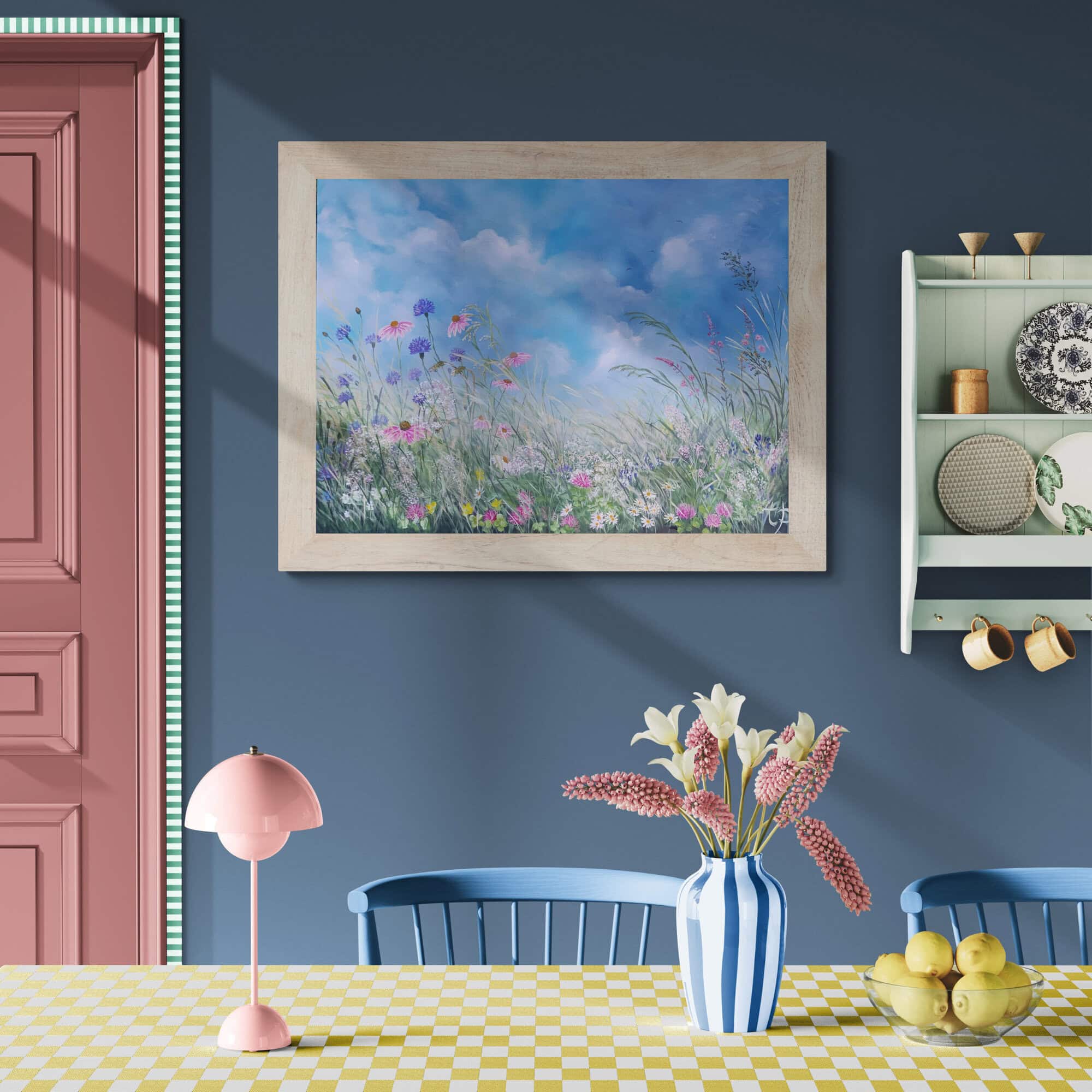 Wildflower Meadow Painting by Nature Artist Tandy Pengelly