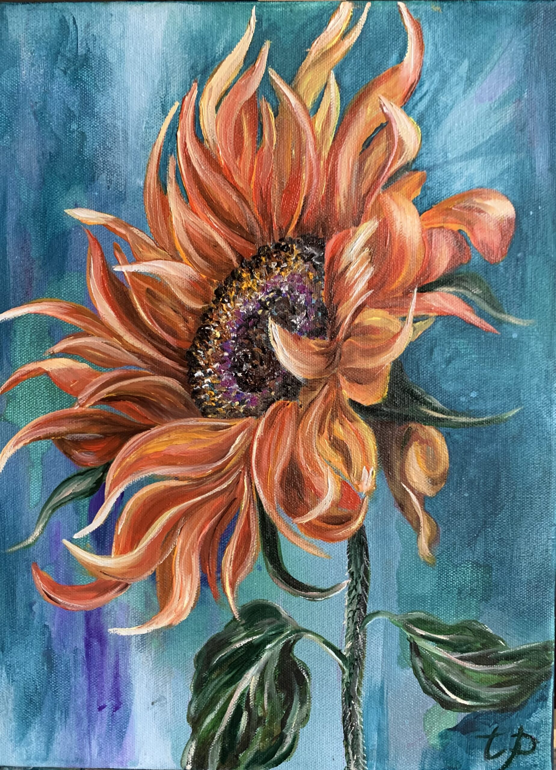 Tandy Pengelly Artist Sunflower Painting
