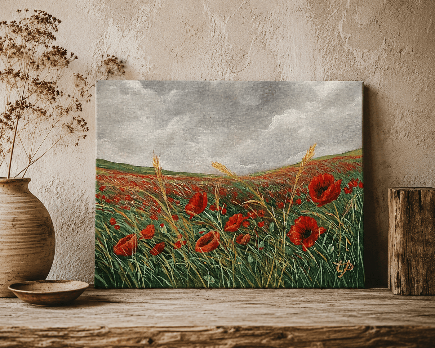 Poppy Painting by Tandy Pengelly