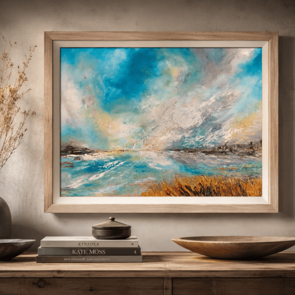 Expressionist oil seascape painting by Tandy Pengelly
