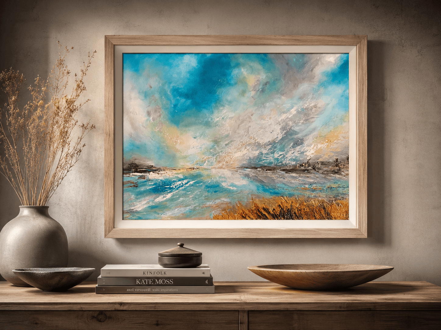 Expressionist oil seascape painting by Tandy Pengelly