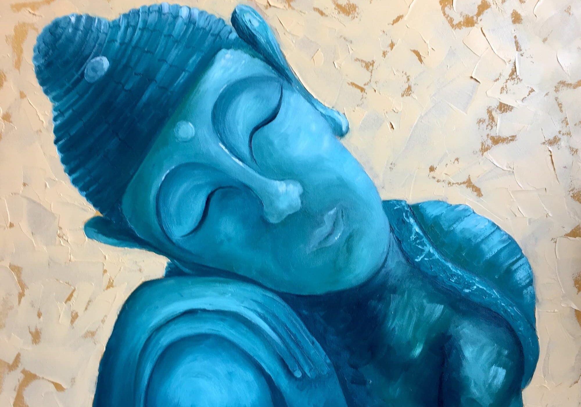 Blue Buddha Painting